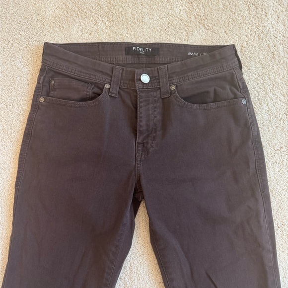 Fidelity Denim Jimmy Jeans in Mocha - Picture 4 of 11